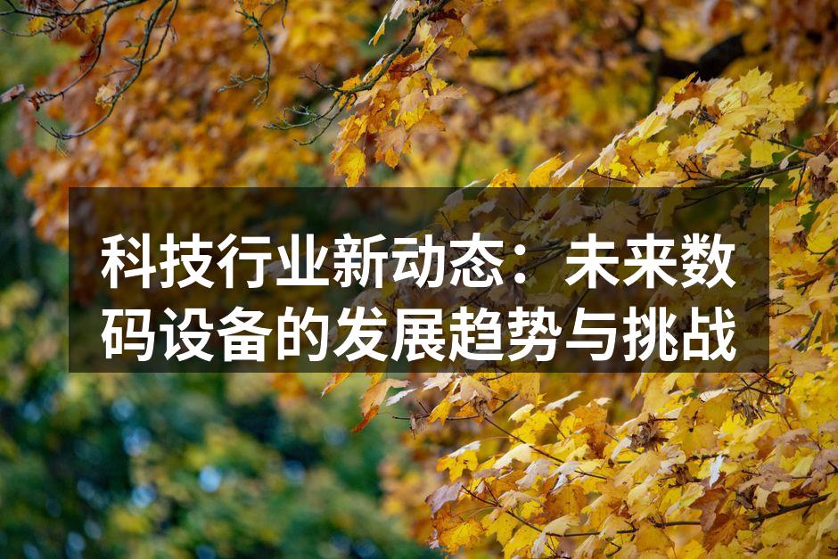 科技行业新动态：未来数码设备的发展趋势与挑战